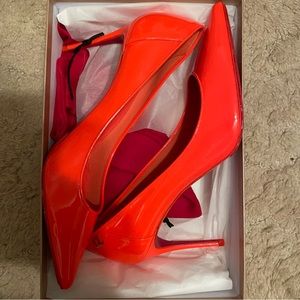 Christian Louboutin So Kate Orange Shoes 9.5